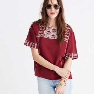 Madewell Embroidered Tee Top